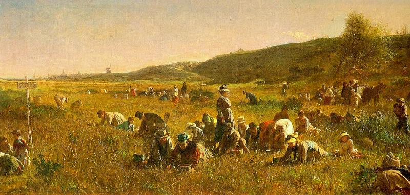 Jonathan Eastman Johnson The Cranberry Harvest on the Island of Nantucket China oil painting art